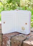 Nadine Zippered Wallet Cream
