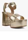 Macey Platform Heel Gold