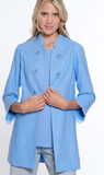 Multiples Stand Collar Lined Jacket Cornflower