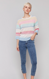 Charlie B 3/4 Sleeve Sweater Pastel