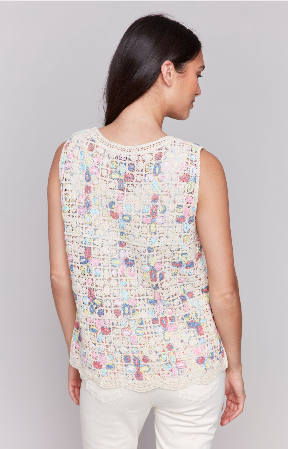 Charlie B Crochet Cami Natural