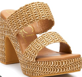 Matisse Gem Platform Heel Camel