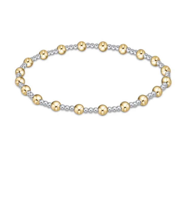 E Newton Classic Mixed Metal Sincerity 4mm Bracelet