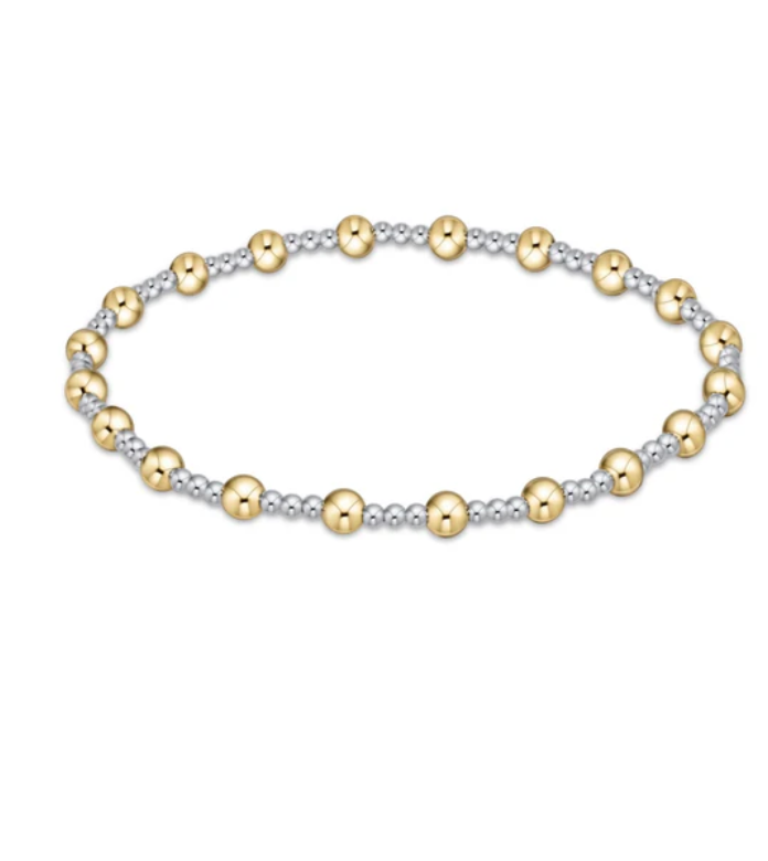 E Newton Extends Classic Mixed Metal Sincerity 4mm Bracelet