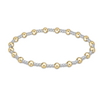 E Newton Extends Classic Mixed Metal Sincerity 4mm Bracelet