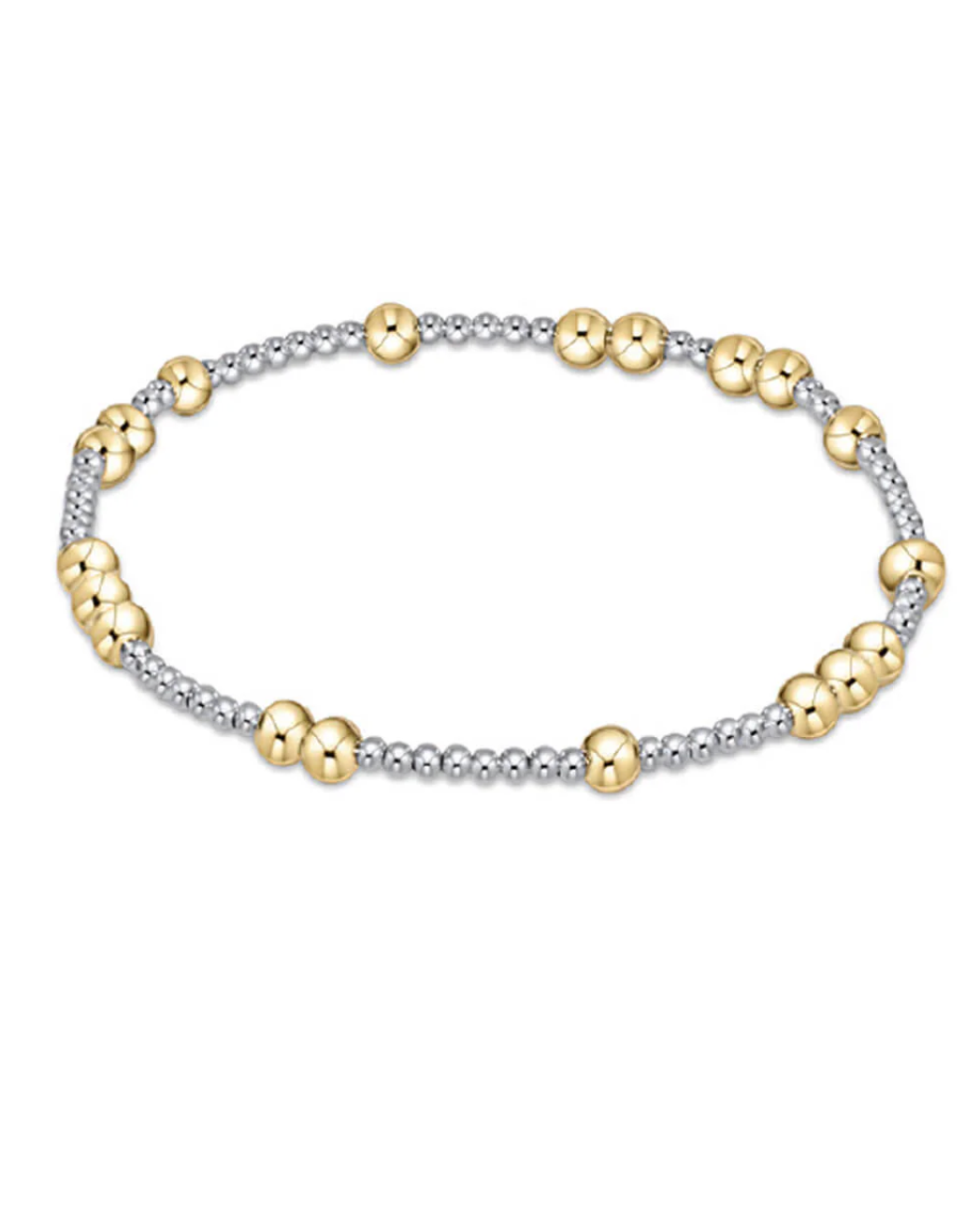 E Newton Extends Hope Unwritten Mixed Metal Bracelet (3 size beads)