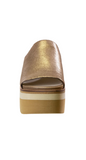 Naked Feet Gold Flow Platform Sandal