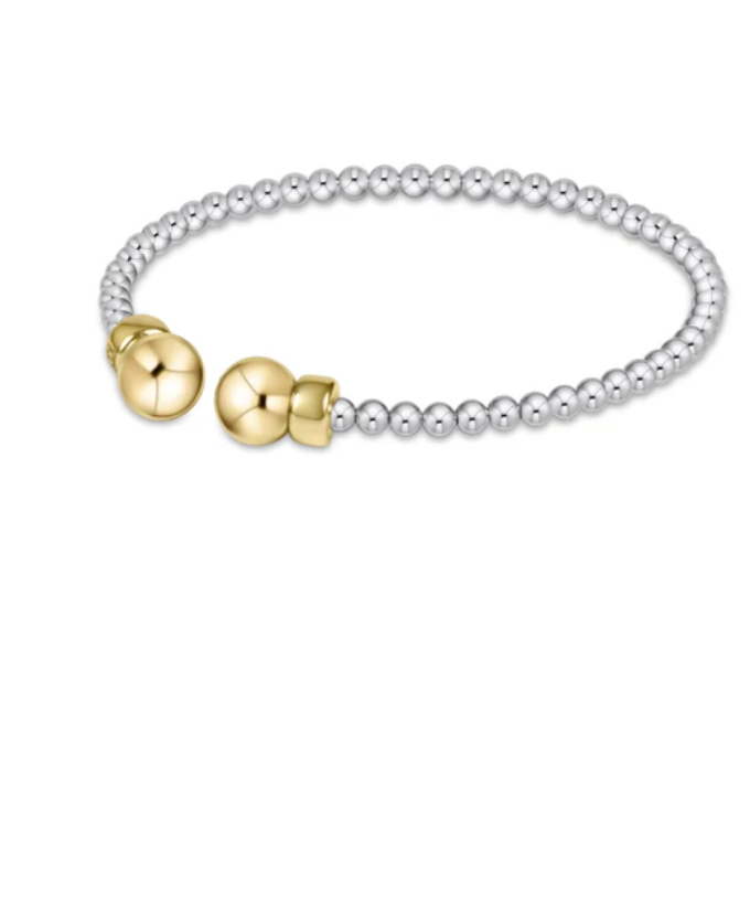 E Newton Classic Sterling Mixed Metal Cuff