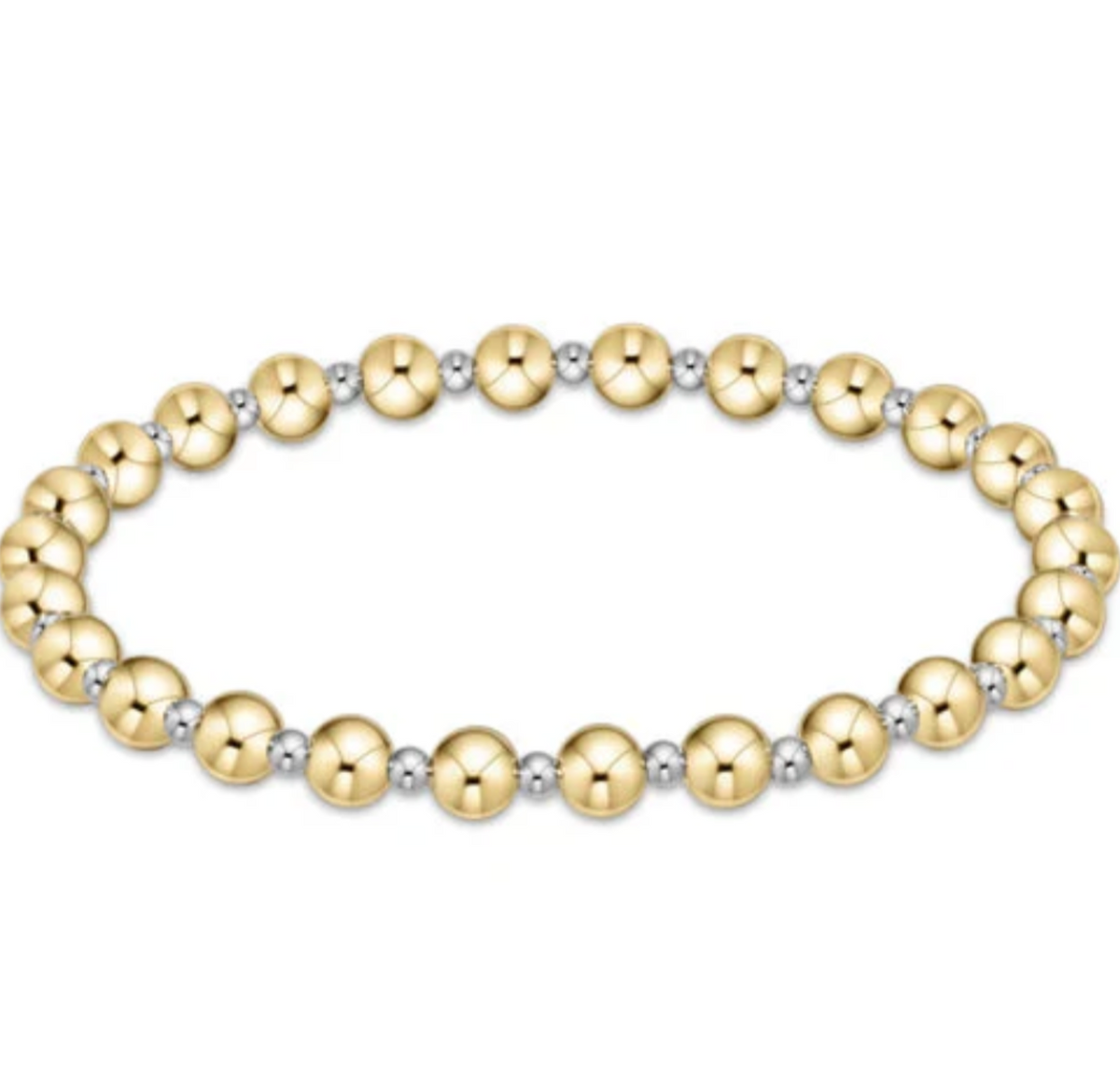 E Newton Classic Mixed Metal Grateful 5mm Bracelet