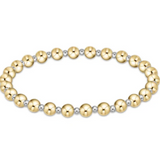 E Newton Classic Mixed Metal Grateful 5mm Bracelet