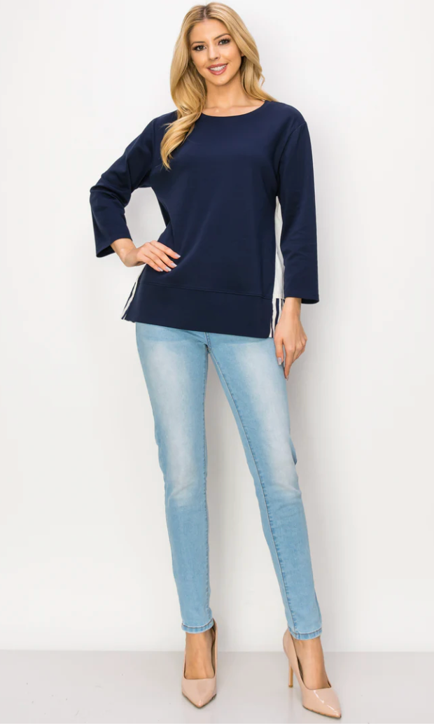 Joh Regina Top Navy