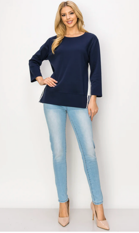 Joh Regina Top Navy