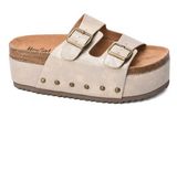 Corkys Wannabe Platform Washed Gold Metal