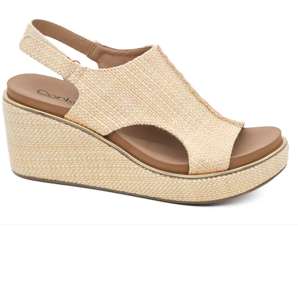 Corkys Carley Raffia All Wedge Sandal