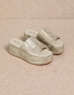 Harbor Platform Sandal Light Gold