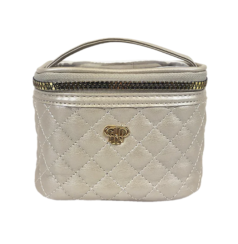 PurseN Getaway Jewelry Case Pearl Quilted
