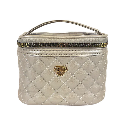 PurseN Getaway Jewelry Case Pearl Quilted