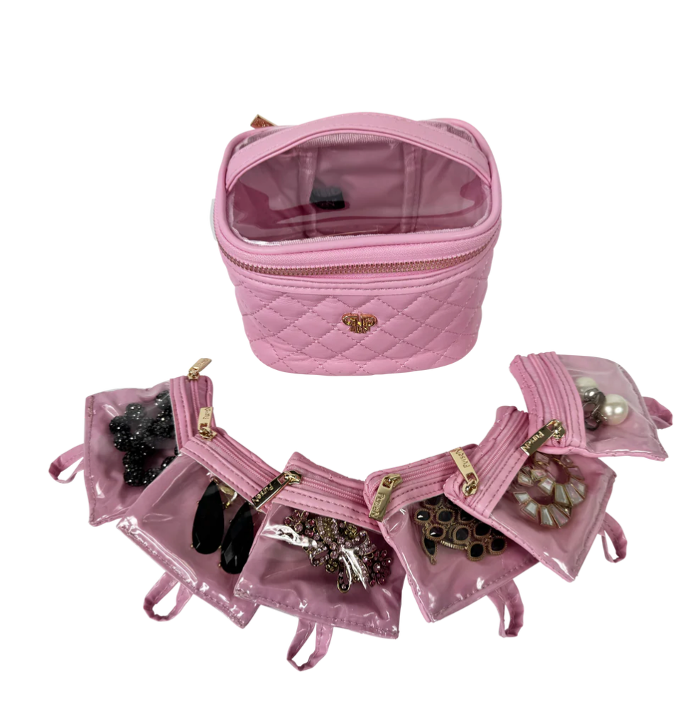 PurseN Getaway Jewelry Case Rose Quartz