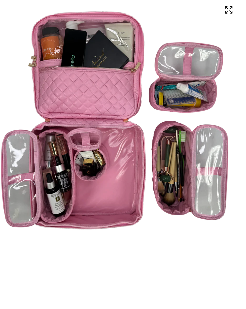 PurseN NEW Mini Diva Makeup Case - Rose Quartz