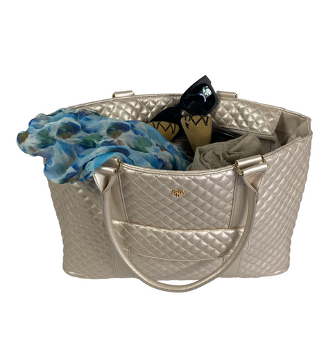 PurseN VIP Travel Tote Pearl Quilted