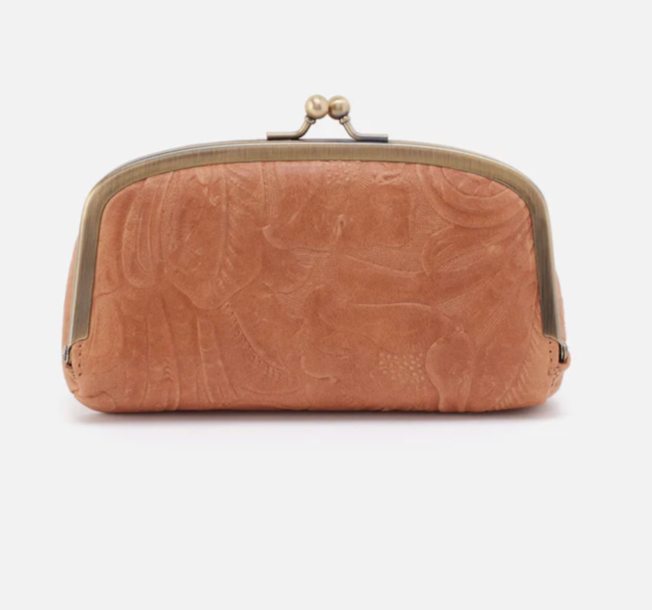 HOBO Save Face Frame Pouch Saddle Tooled