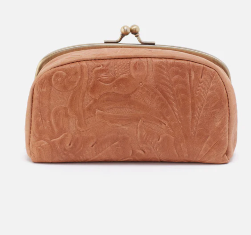 HOBO Save Face Frame Pouch Saddle Tooled