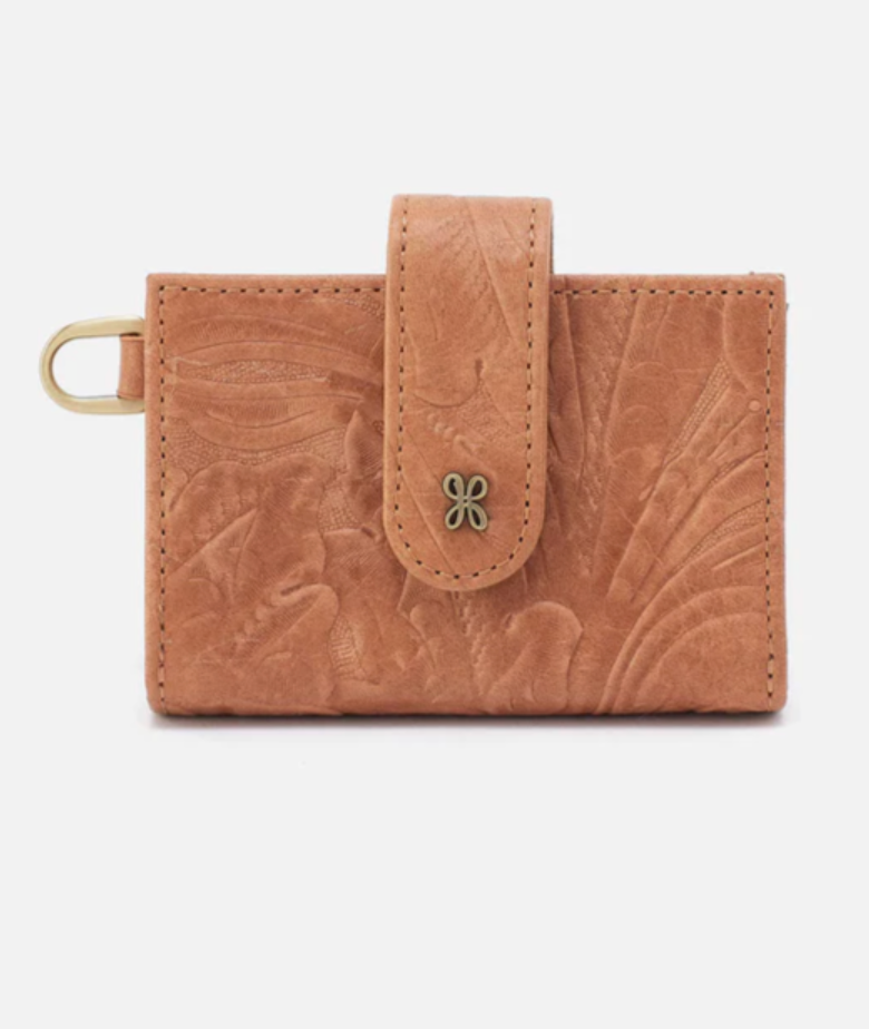 HOBO Jean Accordion Card Case Rose