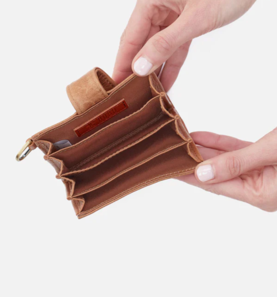 HOBO Jean Accordion Card Case Rose