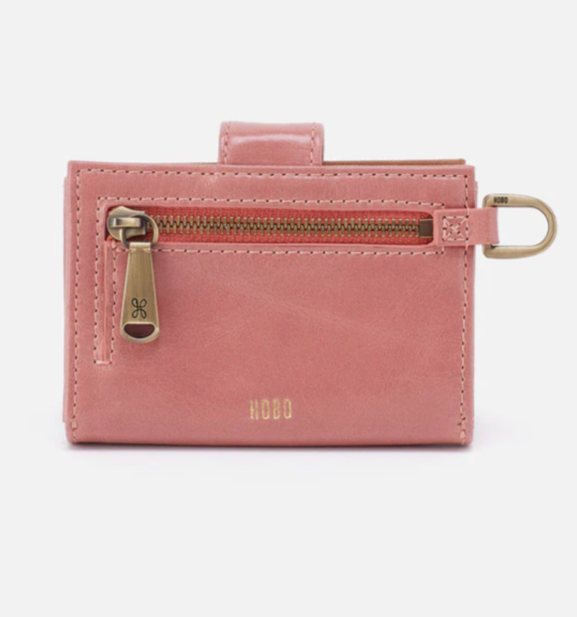 HOBO Jean Accordion Card Case Rose