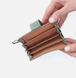 Hobo Jean Accordion Card Case Jade
