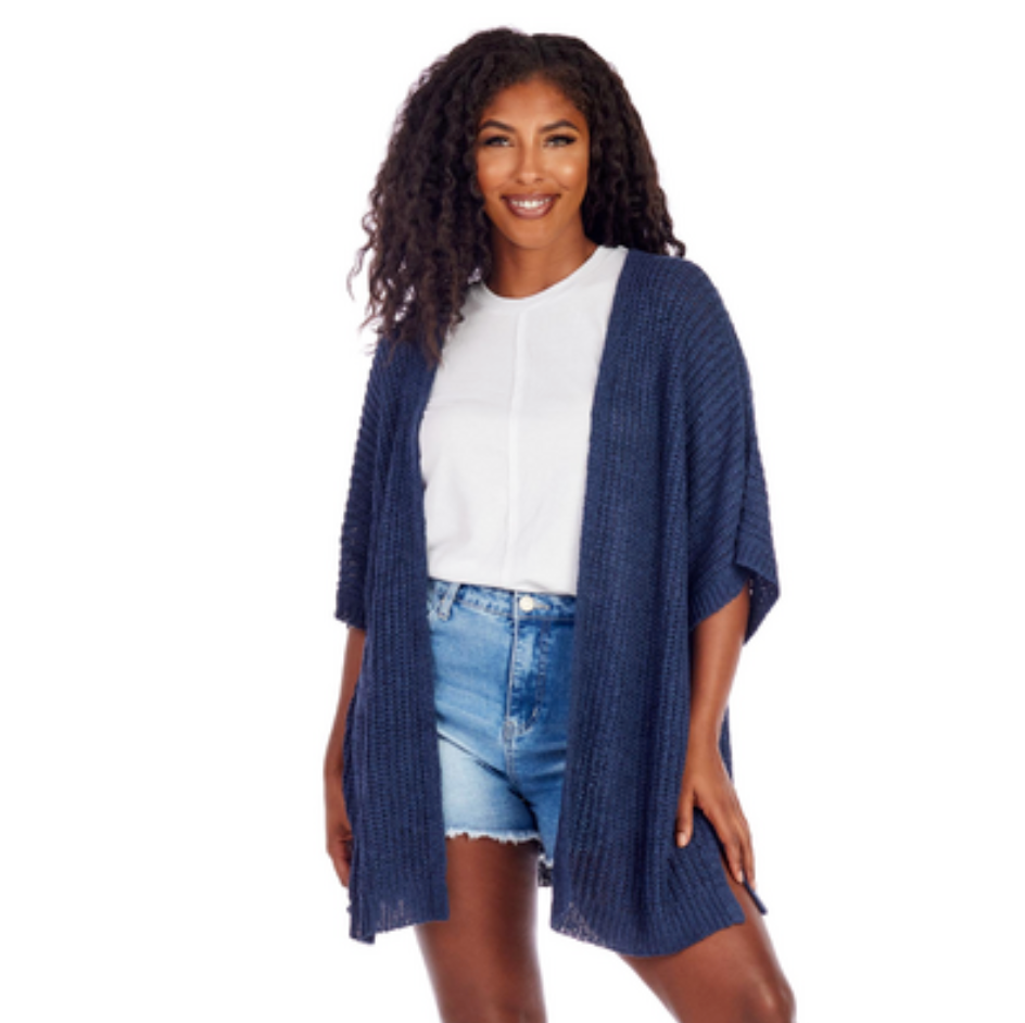 Mud Pie Brynn Cardigan Navy One Size