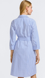 Foxcroft Fiona Seersucker 3/4 Sleeve Dress