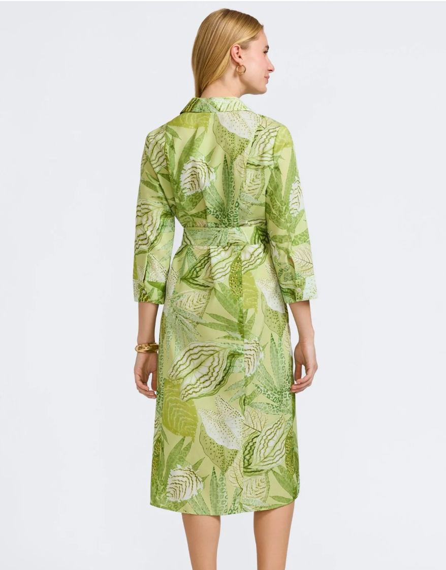 Foxcroft Fiona Jungle Leaves Dress