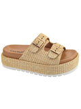 Corkys No Filter Rafia All Platform Sandal