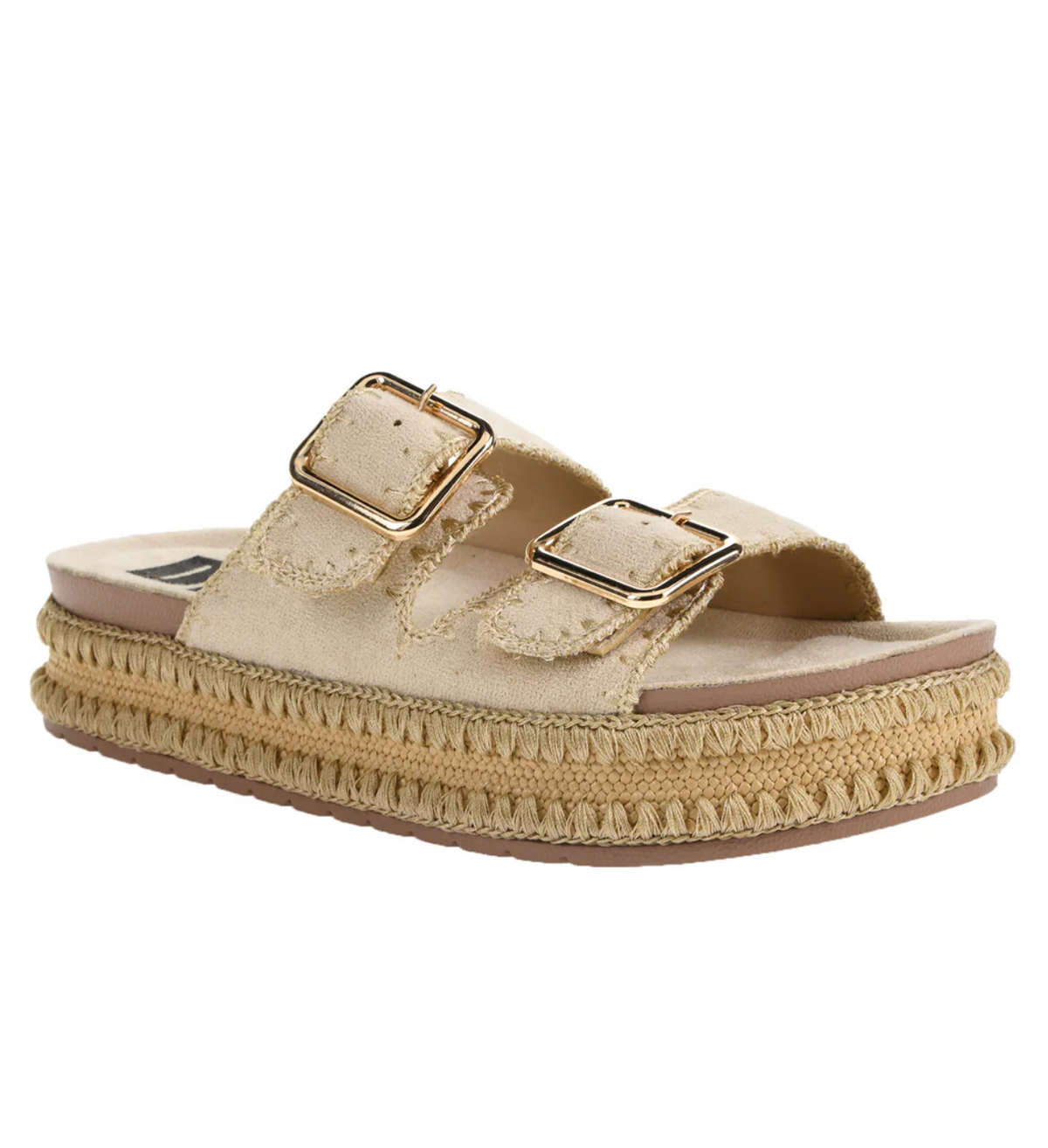 Cubana Micro Suede Sandal Cream