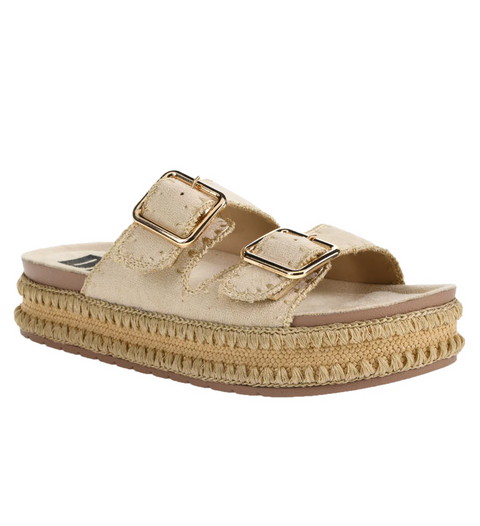 Cubana Micro Suede Sandal Cream