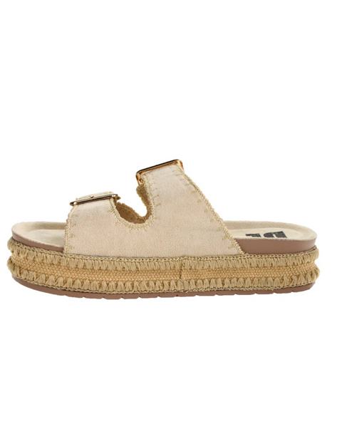 Cubana Micro Suede Sandal Cream