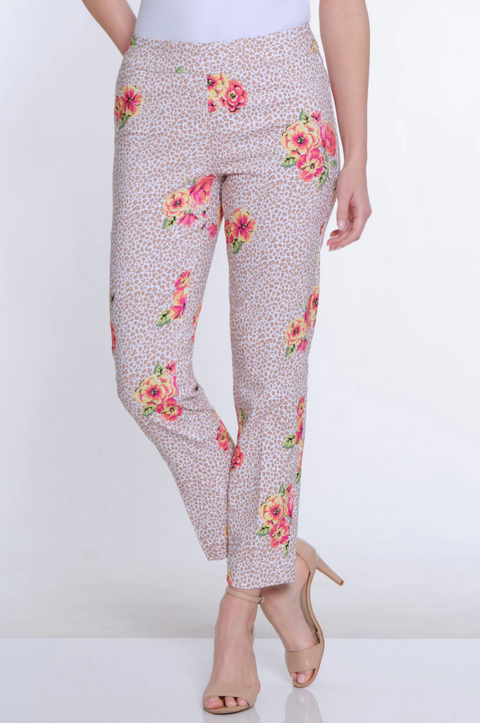 Multiples Pull On Print Pant Floral