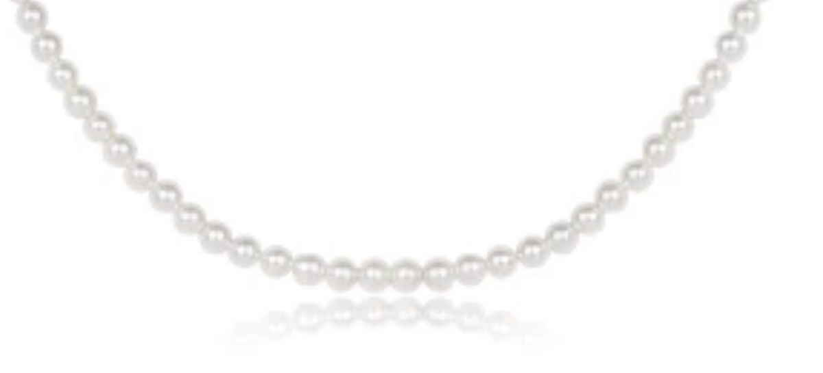E Newton Classic Pearl Choker 3mm
