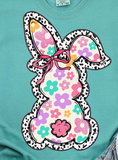 Retro Bunny Tee Seafoam