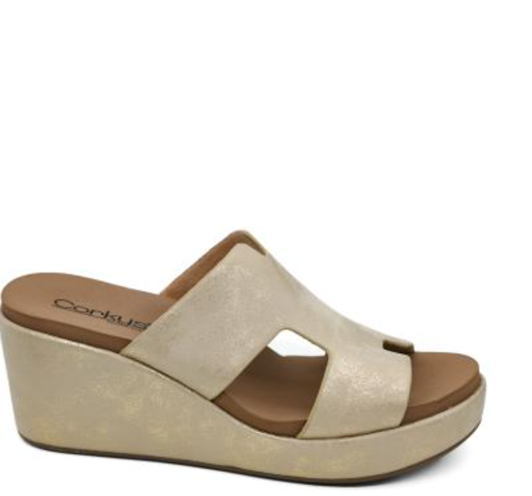 Corkys Pucker Up Sandal Gold Metallic