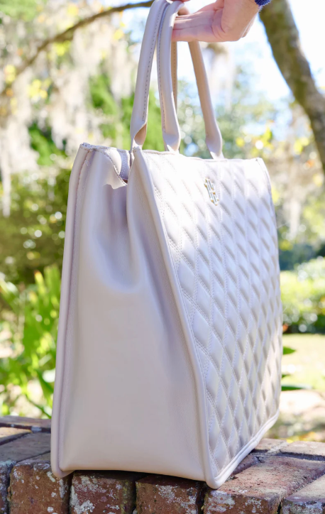 Caroline Hill Niall Tote Nude Quilted DQ