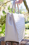 Caroline Hill Niall Tote Nude Quilted DQ