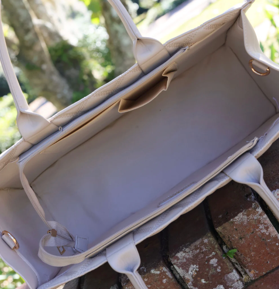 Caroline Hill Niall Tote Nude Quilted DQ