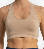 Elietian Racer Back Bra Tan