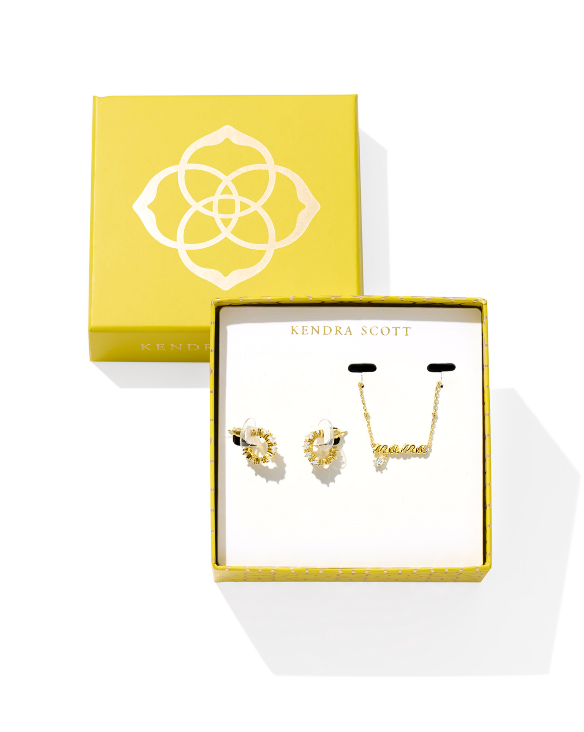Kendra Scott Mama & Cailin Gold Gift Set White Crystal