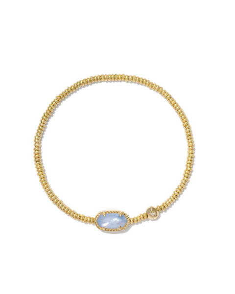 Kendra Scott Grayson Gold Stretch Bracelet Periwinkle Illusion