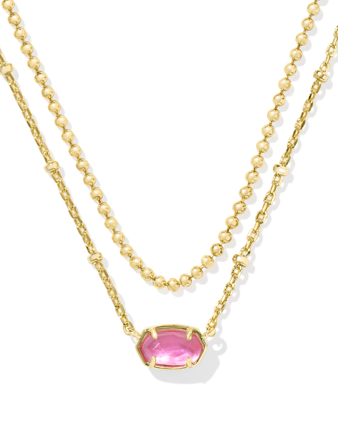 Kendra Scott Emilie Gold Multi Strand Necklace Azalea Illusion