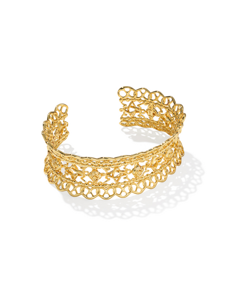 Kendra Scott Krista Lace Cuff Bracelet Gold