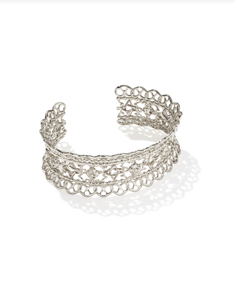 Kendra Scott Krista Lace Cuff Bracelet Silver